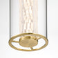 Eurofase Lighting Espada 20" Dimmable Integrated LED Gold Pendant Light With Clear Glass Shade