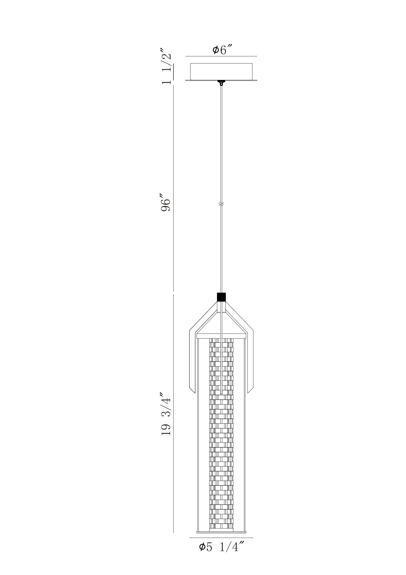 Eurofase Lighting Espada 20" Dimmable Integrated LED Gold Pendant Light With Clear Glass Shade