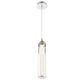Eurofase Lighting Espada 20" Dimmable Integrated LED Polished Nickel Pendant Light With Clear Glass Shade