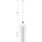 Eurofase Lighting Espada 20" Dimmable Integrated LED Polished Nickel Pendant Light With Clear Glass Shade