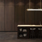 Eurofase Lighting Espada 48" Dimmable Integrated LED Gold Chandelier With Clear Glass Shade