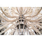 Eurofase Lighting Ferrero 42" 108-light Round 24-Tier Dimmable Incandescent Chrome Chandelier With Cognac Crystal Shades