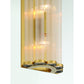 Eurofase Lighting Glasbury 14" 2-Light Ribbed Glass Shade Gold Wall Sconce