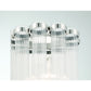 Eurofase Lighting Glasbury 14" 2-Light Ribbed Glass Shade Polished Nickel Wall Sconce