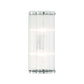 Eurofase Lighting Glasbury 14" 2-Light Ribbed Glass Shade Polished Nickel Wall Sconce