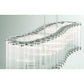 Eurofase Lighting Glasbury 52" 10-Light Ribbed Glass Shade Polished Nickel Chandelier