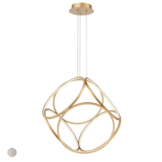 Eurofase Lighting Glenview 24" Gold Round Ring Pendant Light