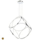 Eurofase Lighting Glenview 34" Chrome Round Ring Pendant Light