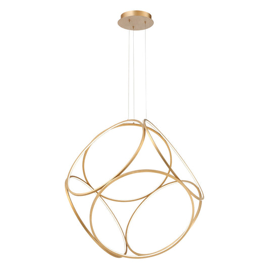 Eurofase Lighting Glenview 34" Gold Round Ring Pendant Light