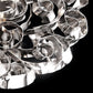 Eurofase Lighting Grace 24" 6-light Dimmable Halogen Bulb Polished Nickel Chandelier With Curled Nickel Strip Accents