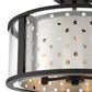 Eurofase Lighting Grado 15" 3-Light Dimmable Incandescent Semi-Flush Mount With Chrome And Clear Glass Shade