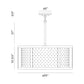 Eurofase Lighting Grado 25" 6-Light Dimmable Incandescent Pendant Light With Chrome And Clear Glass Shade