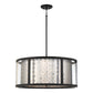Eurofase Lighting Grado 25" 6-Light Dimmable Incandescent Pendant Light With Chrome And Clear Glass Shade