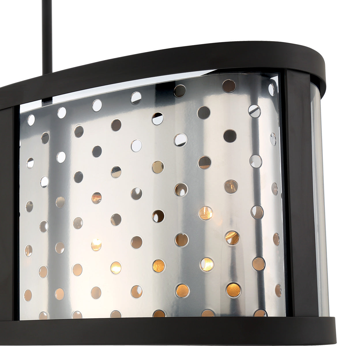 Eurofase Lighting Grado 38" 5-Light Dimmable Incandescent Pendant Light With Chrome And Clear Glass Shade