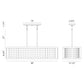 Eurofase Lighting Grado 38" 5-Light Dimmable Incandescent Pendant Light With Chrome And Clear Glass Shade