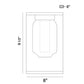 Eurofase Lighting Graydon 6" Integrated LED Antique Gray Outdoor Wall Sconce With Clear Glass Shade