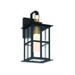 Eurofase Lighting Greyson 16" 1-Light Integrated LED Clear Glass Shade Brass Black Outdoor Wall Lantern