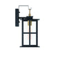 Eurofase Lighting Greyson 16" 1-Light Integrated LED Clear Glass Shade Brass Black Outdoor Wall Lantern