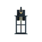Eurofase Lighting Greyson 16" 1-Light Integrated LED Clear Glass Shade Brass Black Outdoor Wall Lantern