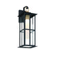 Eurofase Lighting Greyson 22" 1-Light Integrated LED Clear Glass Shade Brass Black Outdoor Wall Lantern