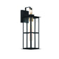 Eurofase Lighting Greyson 22" 1-Light Integrated LED Clear Glass Shade Brass Black Outdoor Wall Lantern