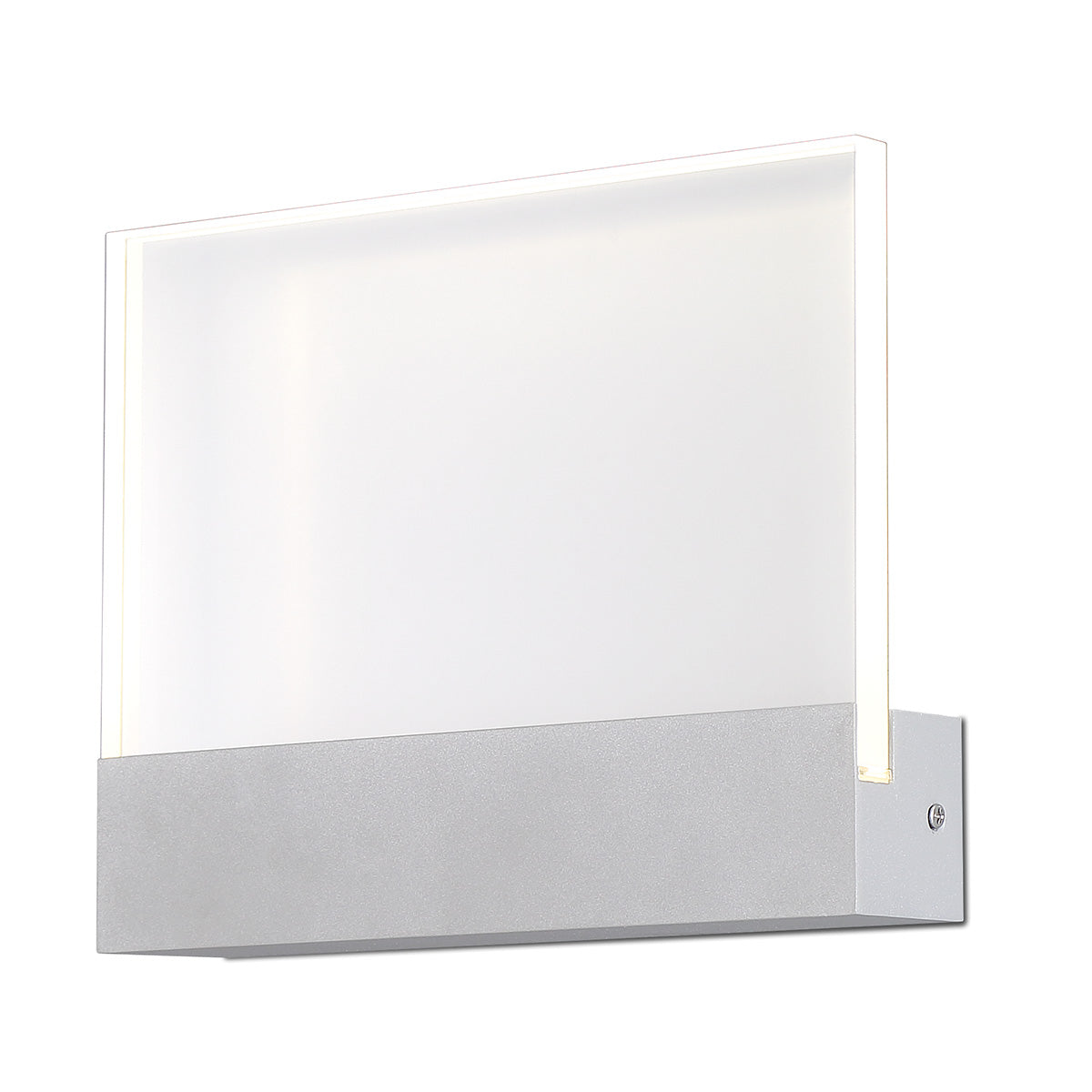 Eurofase Lighting Halpern 10" 4-Light Integrated LED Acrylic Shade Platinum Outdoor Wall Mount Lighting