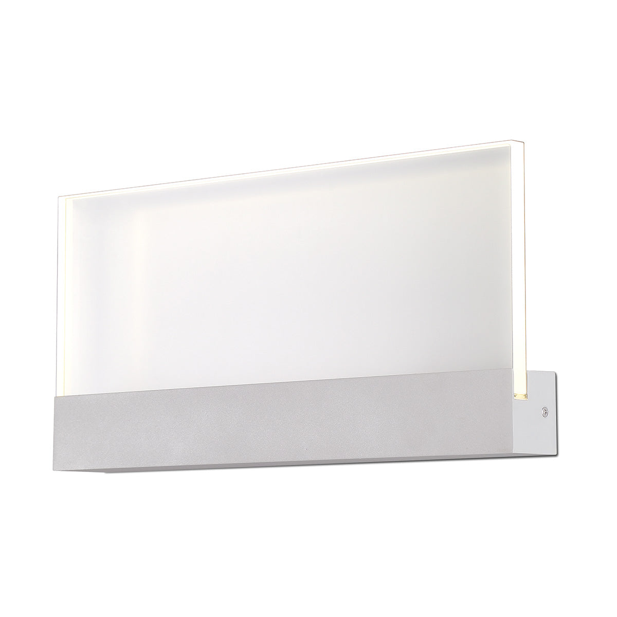 Eurofase Lighting Halpern 16" Integrated LED Acrylic Shade Platinum Outdoor Wall Mount Lighting