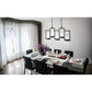 Eurofase Lighting Hanson 39" 10-Light Dimmable Integrated LED Metal Linear Black Chandelier With Clear Seeded Shades