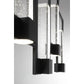 Eurofase Lighting Hanson 39" 10-Light Dimmable Integrated LED Metal Linear Black Chandelier With Clear Seeded Shades
