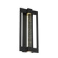 Eurofase Lighting Hanson 9" Dimmable Integrated LED Black Outdoor Wall Sconce With Clear Bubbled Glass Shade