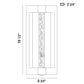 Eurofase Lighting Hanson 9" Dimmable Integrated LED Black Outdoor Wall Sconce With Clear Bubbled Glass Shade