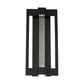 Eurofase Lighting Hanson 9" Dimmable Integrated LED Black Outdoor Wall Sconce With Clear Bubbled Glass Shade