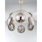 Eurofase Lighting Havendale 30" 6-light Round Incandescent Polished Nickel Chandelier With Mercury Glass Shades