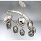 Eurofase Lighting Havendale 54" 8-light Oval Incandescent Polished Nickel Chandelier With Mercury Glass Shades