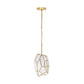 Eurofase Lighting Heera 8" 1-Light Antique Brass Pendant Light