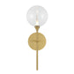 Eurofase Lighting Iissa 19" 1-Light Integrated LED Clear Glass Shade Gold Steel Wall Sconce