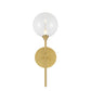 Eurofase Lighting Iissa 19" 1-Light Integrated LED Clear Glass Shade Gold Steel Wall Sconce