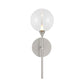 Eurofase Lighting Iissa 19" 1-Light Integrated LED Clear Glass Shade Satin Nickel Steel Wall Sconce
