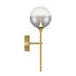 Eurofase Lighting Iissa 19" 1-Light Integrated LED Smoke Glass Shade Gold Steel Wall Sconce
