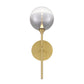 Eurofase Lighting Iissa 19" 1-Light Integrated LED Smoke Glass Shade Gold Steel Wall Sconce