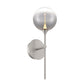 Eurofase Lighting Iissa 19" 1-Light Integrated LED Smoke Glass Shade Satin Nickel Steel Wall Sconce