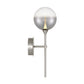 Eurofase Lighting Iissa 19" 1-Light Integrated LED Smoke Glass Shade Satin Nickel Steel Wall Sconce