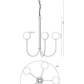 Eurofase Lighting Iissa 34" 5-Light Integrated LED Smoke Glass Shade Gold Steel Chandelier