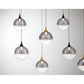 Eurofase Lighting Iissa 72" 14-Light Integrated LED Smoke Glass Shade Gold and Black Steel Multi-Drop Chandelier