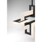 Eurofase Lighting Inizio 33" Dimmable Integrated LED Matte Black Chandelier With White Acrylic Shades