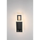 Eurofase Lighting Inizio 33" Dimmable Integrated LED Matte Black Wall Sconce With White Acrylic Shades