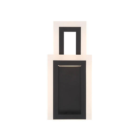 Eurofase Lighting Inizio 33" Dimmable Integrated LED Matte Black Wall Sconce With White Acrylic Shades