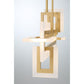 Eurofase Lighting Inizio 33" Dimmable Integrated LED Matte Gold Chandelier With White Acrylic Shades