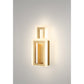 Eurofase Lighting Inizio 33" Dimmable Integrated LED Matte Gold Wall Sconce With White Acrylic Shades