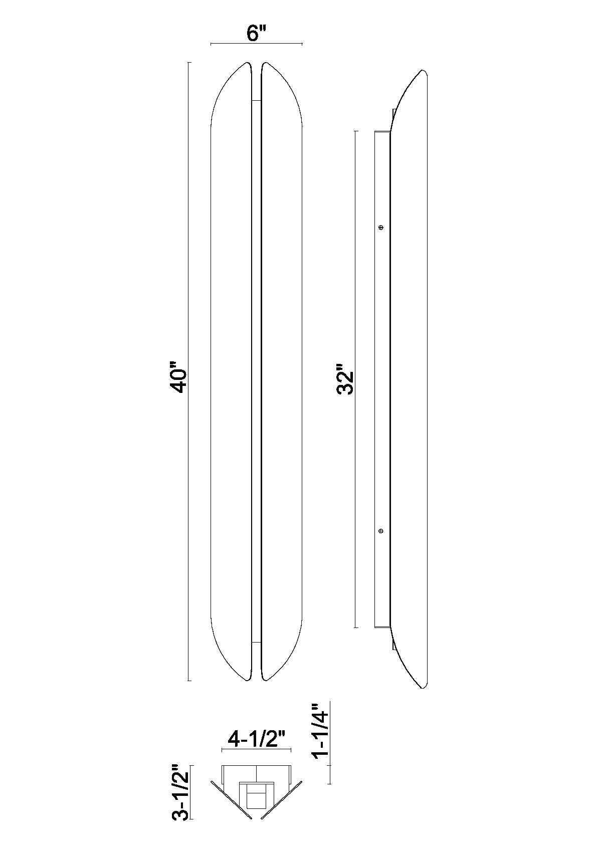 Eurofase Lighting Inntra 40" 1-Light Integrated LED Damascus Brass Outdoor Wall Sconce